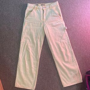 Size 2 yellow high waisted flare